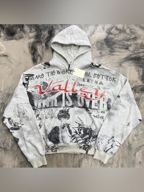 Vale Forever Mural Hoodie Medium Graphic Pullover